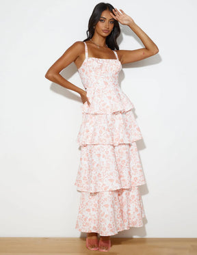 Vestido Floral com Laço Elegância Atemporal – Edição Especial Primavera & Verão