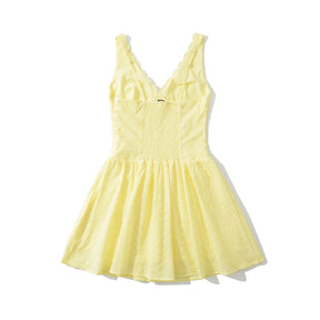Vestido Prairie Chic – Floral Bordado, Mini, Verão