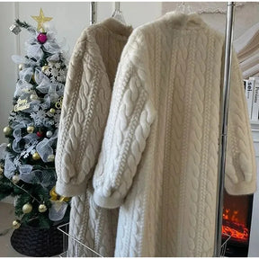 Sobretudo Blusão Tricô Super Quente