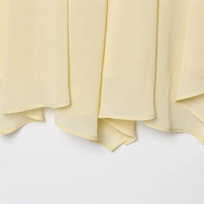 Conjunto Camisa com Babados & Saia Midi Casual Primavera/Verão