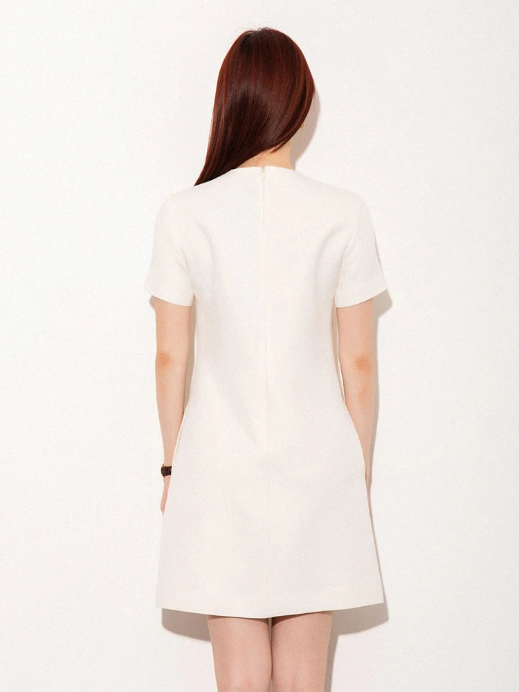 Vestido Com detalhe Laco Alfaiataria