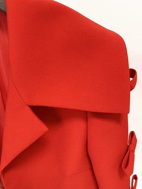 Blazer com Laço e Detalhes na Manga