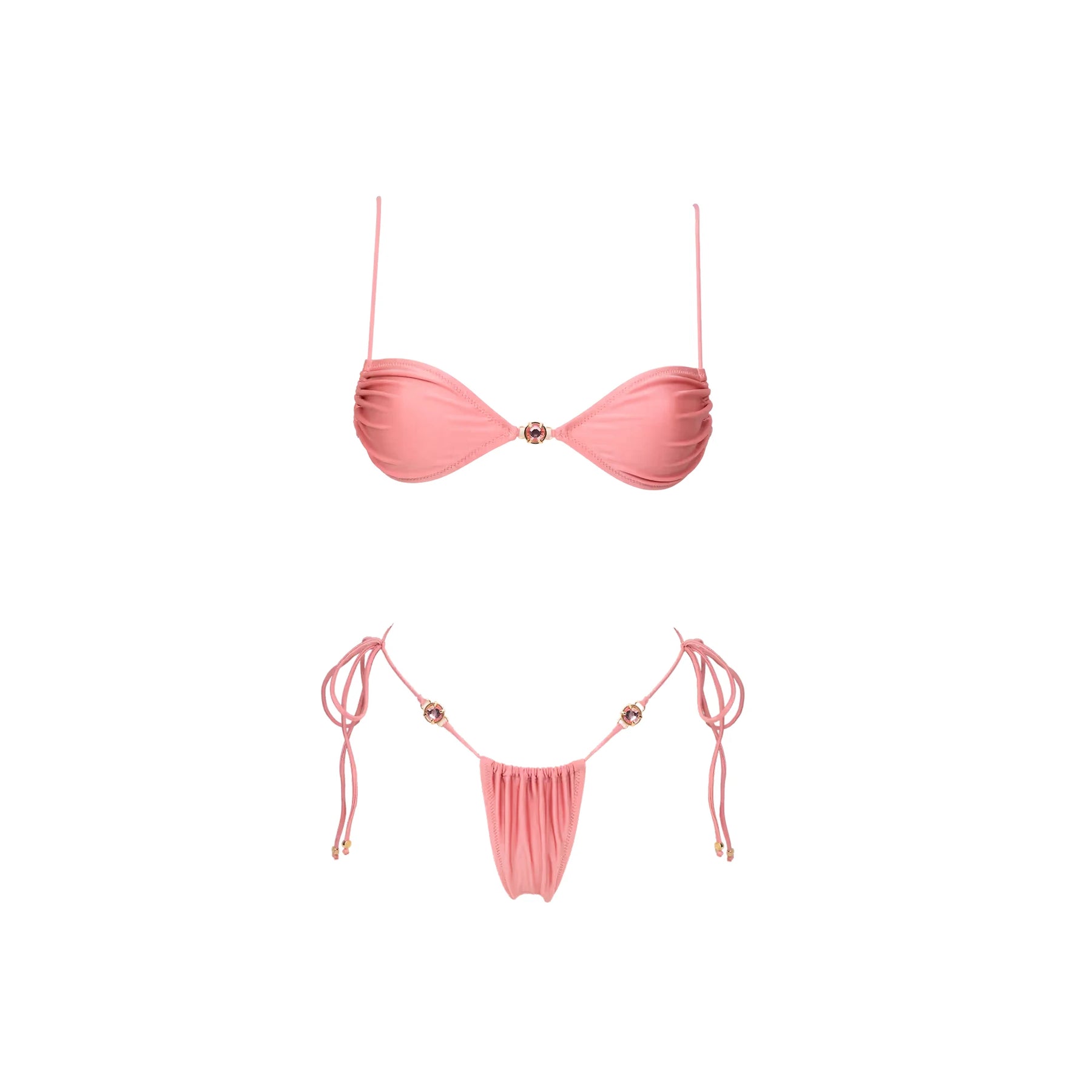 Conjunto Biquíni e Saia Transpassada de Caimento Leve para Verão