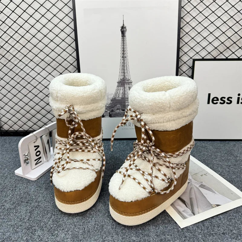 Bota de Inverno Aveludada Antiderrapante- Coleção SKI