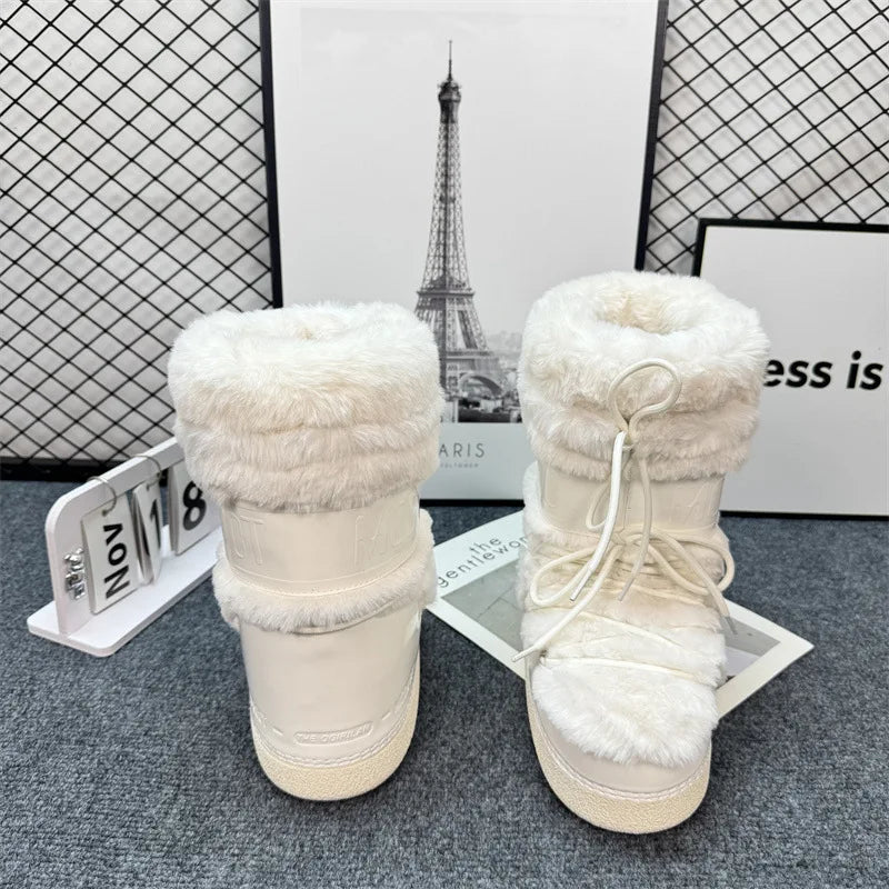 Bota de Inverno Aveludada Antiderrapante- Coleção SKI