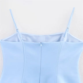 Conjunto Feminino Elegante – Top Tomara-Que-Caia Ajustado + Saia Curta