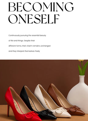 Scarpin CHCH Feminino com Salto Alto e Fivela Metálica – Elegância para Festas e Eventos