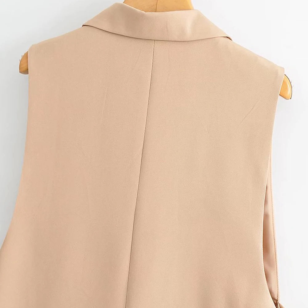 Colete com Cinto Alfaiataria - Novidade