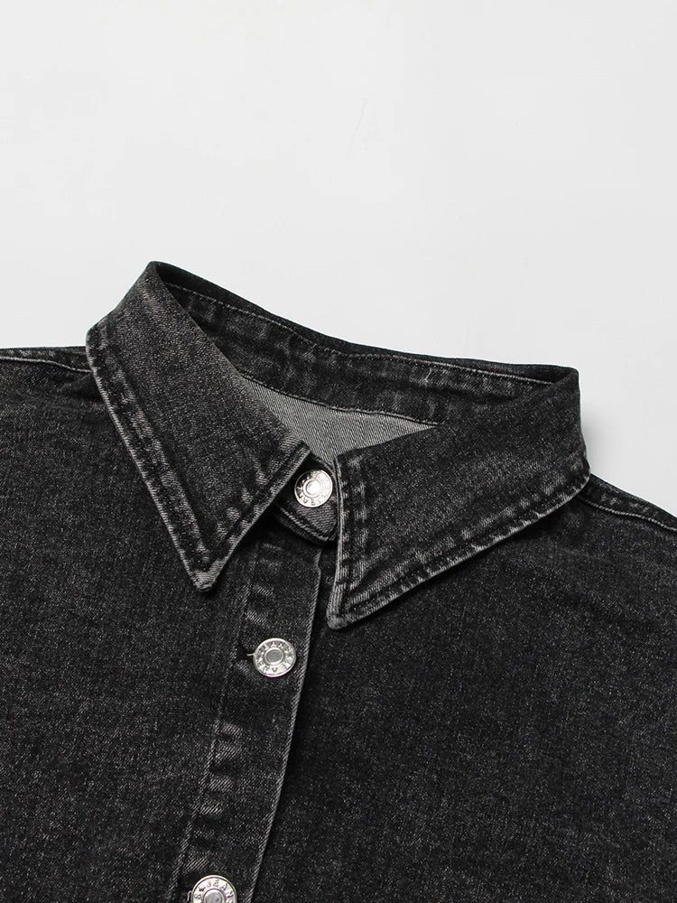 Conjunto Jeans top e saia cargo  - Novidade