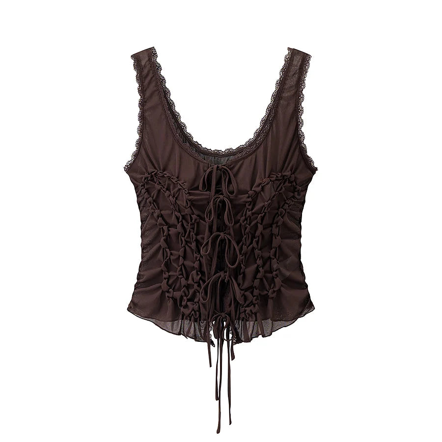 Top Modelo Escultural com Drapeado Delicado e Decote em V – Silhueta Elegante e Ajuste Modelado