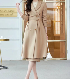 Conjunto Alfaiataria Sobretudo e saia - Alta costura