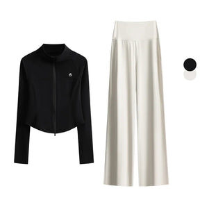 Duo Casual Sofisticado: Conjunto Versátil para Trânsito e Lazer