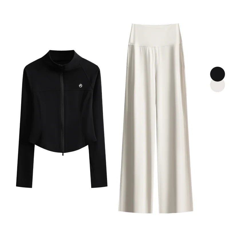 Duo Casual Sofisticado: Conjunto Versátil para Trânsito e Lazer