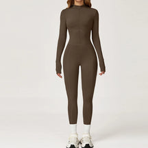 Macacão Térmico de Inverno com Forro Aconchegante e Modelagem Esculpida – Peça Única para Treino, Conforto e Estilo