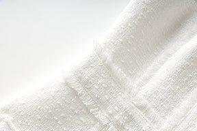 Vestido tweed tecido de luxo qualidade