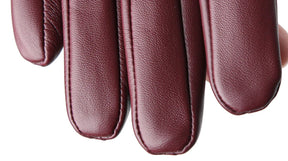 Luvas Femininas em Couro de Ovelha com Forro Aveludado e Toque para Tela – Elegância de Inverno