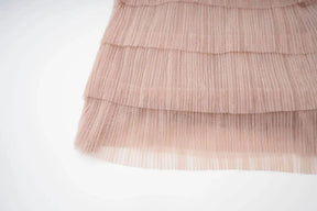 Vestido Longo - Luxo, com Bordado Feito à Mão e Saia em Camadas de Tule