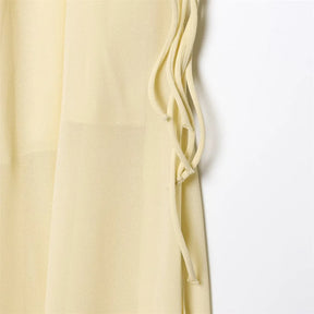 Conjunto Camisa com Babados & Saia Midi Casual Primavera/Verão