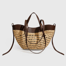 Bolsa Palha Trançada - Elegância e Sofisticação