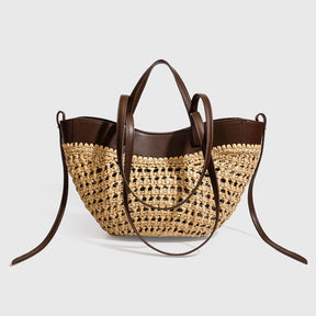 Bolsa Palha Trançada - Elegância e Sofisticação