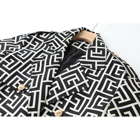 Trench Coat Luxo Tecido Estruturado - Monograma