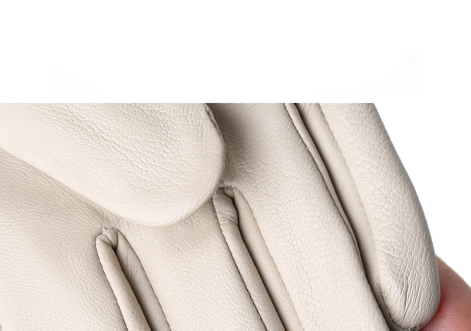 Luvas Femininas em Pelica (Couro de Ovelha) com Forro Aveludado e Toque para Tela – Elegância de Inverno