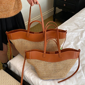 Bolsa Palha Trançada - Elegância e Sofisticação