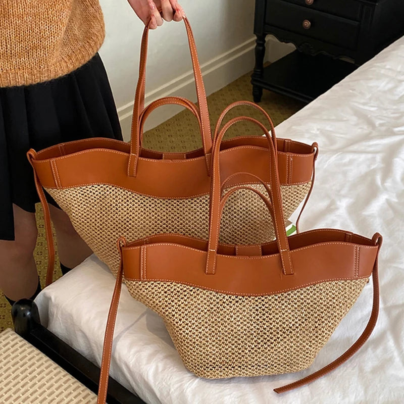 Bolsa Palha Trançada - Elegância e Sofisticação