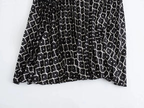 Saia Plissada Elegante Sofisticada