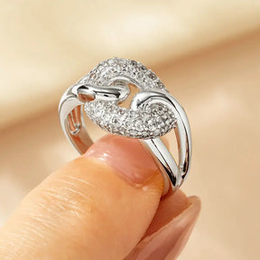 Anel de Luxo – Banhado a Ouro 14k