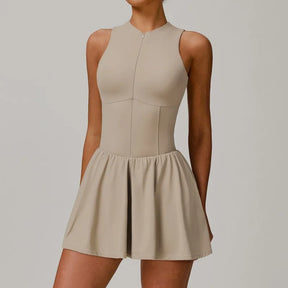Vestido Esportivo com Saia Integrada – Conforto, Antiamassado e Secagem Rápida