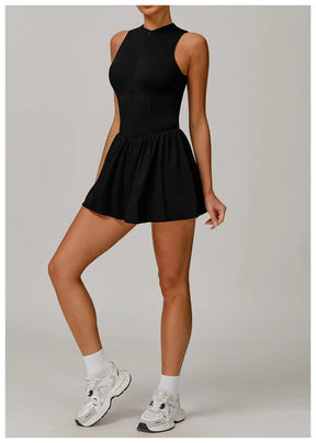 Vestido Esportivo com Saia Integrada – Conforto, Antiamassado e Secagem Rápida