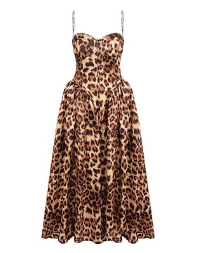 Vestido Longo Bodycon com Pedrarias e Alças Finas