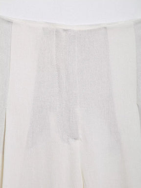 Conjunto de Blazer com Laço e Calça Cintura Alta – Elegância Sofisticada para a Meia-Estação