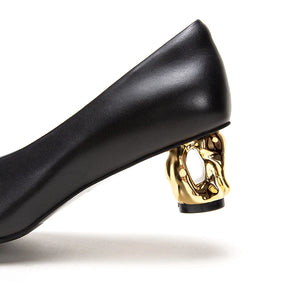 Sapato CHCH – Clássico, Confortável, Couro Macio e Salto Baixo para o Dia a Dia