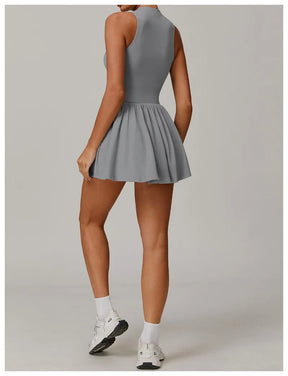 Vestido Esportivo com Saia Integrada – Conforto, Antiamassado e Secagem Rápida