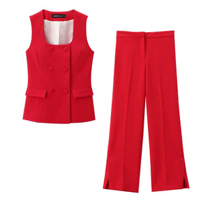 Conjunto Colete e calça alfaiataria