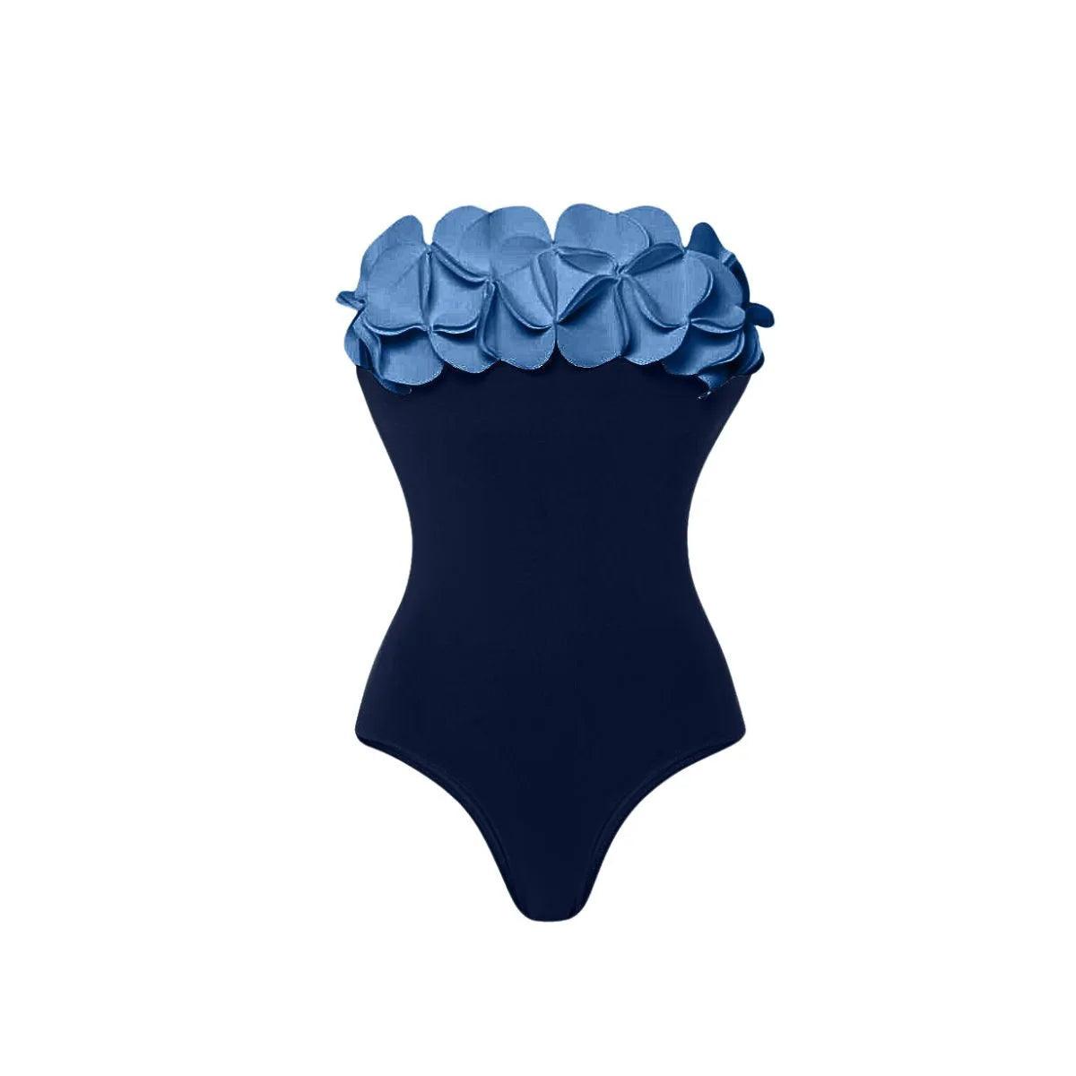 Conjunto de Biquíni Floral e Brilho Acetinado