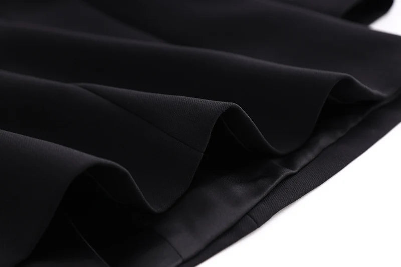 Blazer/Vestido Com bordado em Cristais - Com lapela em cetim