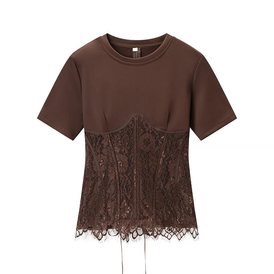 Blusa com Aplicação de Renda