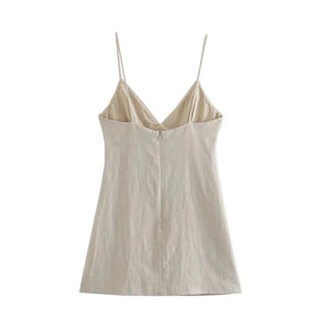 Vestido Linho bordado - Novidade