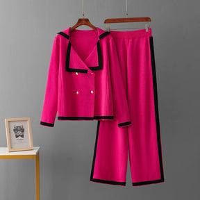 Conjunto Feminino em Tricô – Cardigan Casual com Calça