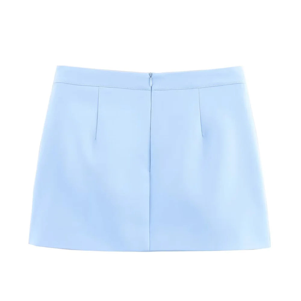 Conjunto Feminino Elegante – Top Tomara-Que-Caia Ajustado + Saia Curta