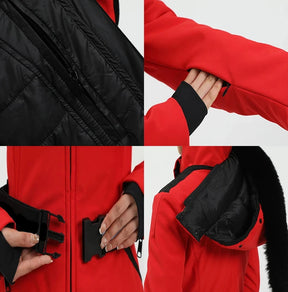 Jaqueta Feminina de Inverno para Ski e Snowboard – Proteção Térmica, Capuz e Tecnologia Corta-Vento impermeável