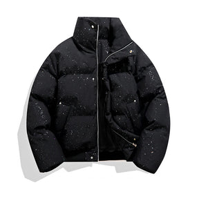 Jaqueta Puffer Espessa de Inverno – Design Urbano com Toque Vintage