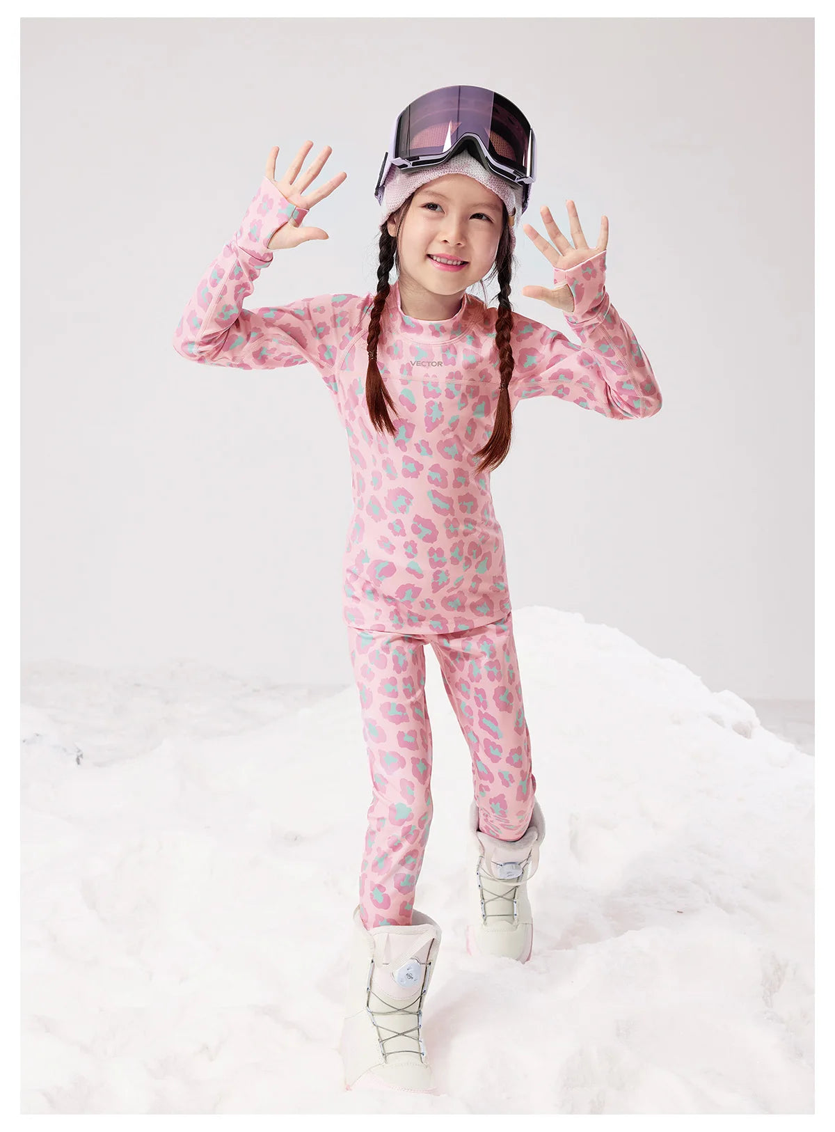 Conjunto Térmico Infantil Ultra Suave: Camada Base de Secagem Rápida