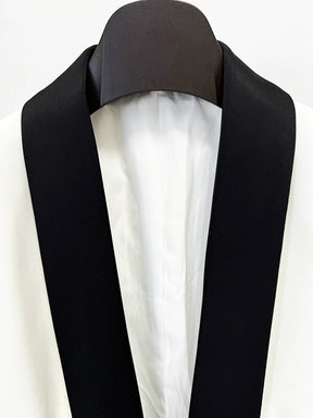 Blazer de Alfaiataria Escultural Bicolor com Gola Xale
