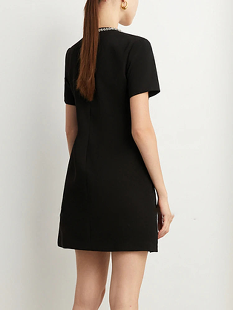 Vestido Bordado Cristal - elegante