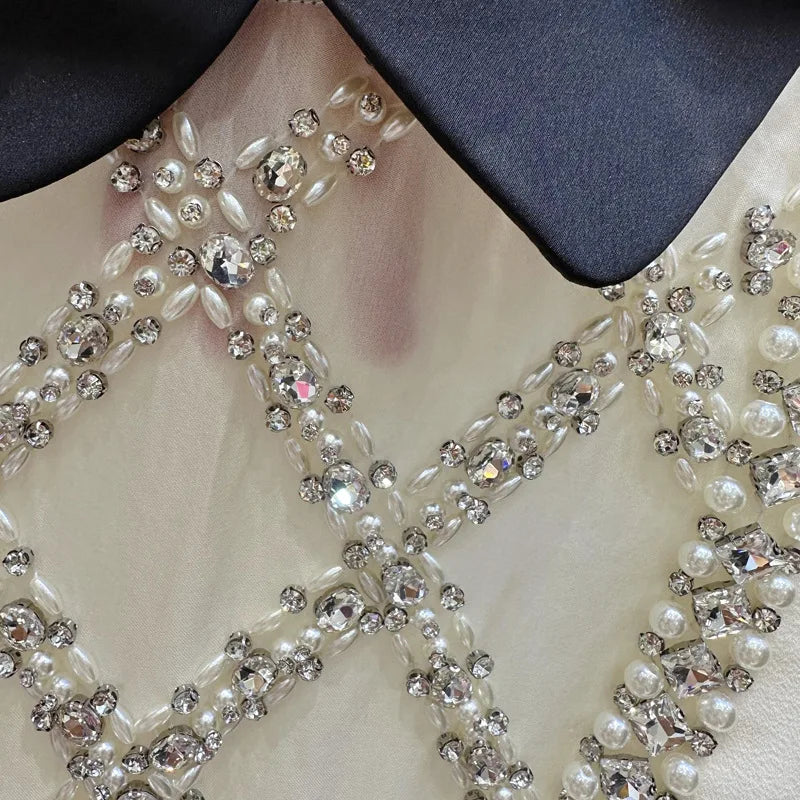 Vestido Bordando Mão Alfaiataria Luxo