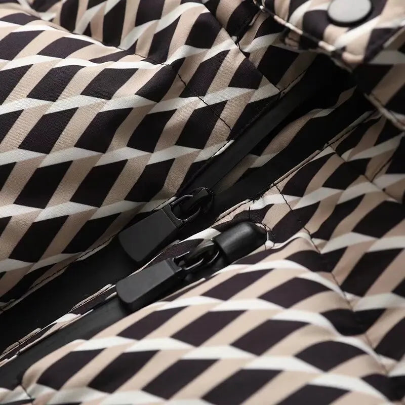 Parka Feminina com Cinto e Gola Alta – Luxo e Conforto para o Inverno